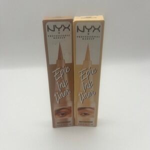 NYX Epic Ink Liner Waterproof Liquid Eyeliner Lil Toasty & Marshmallow Set of 2